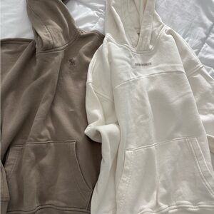 Abercrombie & Fitch beige and Cream Hoodies 11/12